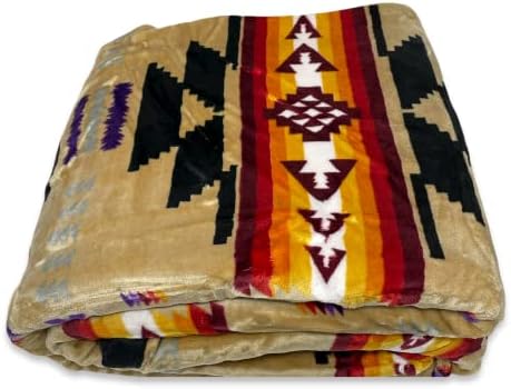 Nu Trendz Natív Gyűjtemény Délnyugati Királynő Reverzibilis Takaró az Ágy Kanapé (Navajo Nyomtatás) Silk Touch Szuper Puha Paplan Plüss Takaró