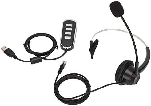 DAUERHAFT Hivatal Fejhallgató, H360‑RJ9‑U900 Mikrofon Némítás Plug and Play zajcsökkentés Üzleti Fülhallgató, a Telefonos Tanácsadás