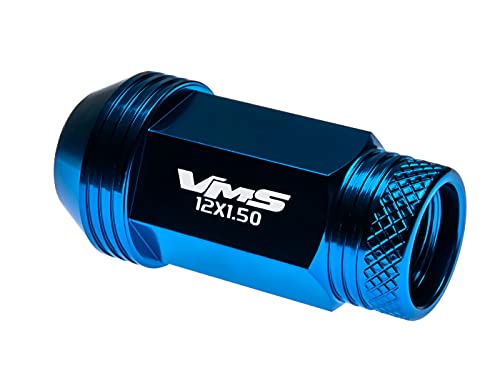 VMS-RACING 12x1.5 20PC Darab Kék Eloxált 44 mm Hosszú, Nyitott Vége Könnyű Alumínium Racing csavarokat Kompatibilis Chevrolet