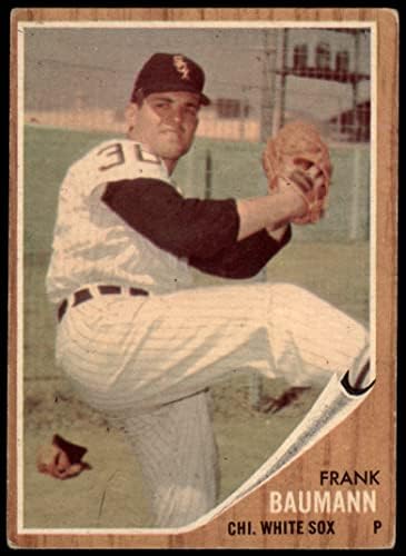 1962 Topps 161 NRM Frank Baumann Chicago White Sox (Baseball Kártya) (Normál Árnyalat) JÓ White Sox