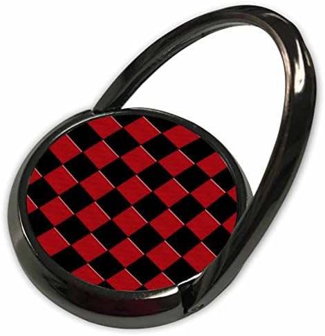 3dRose Piros-Fekete Négyzet Geometriai Minta - Telefon (phr_358839_1)