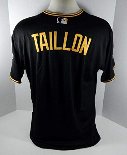 2014 Pittsburgh Pirates Jameson Taillon Játék Kibocsátott Fekete Jersey Kiner P 47 - Játék Használt MLB Mezek
