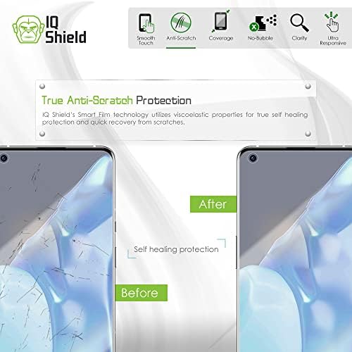 IQShield képernyővédő fólia Kompatibilis Szuper 9 Pro (2 Csomag) Anti-Buborék Tiszta Film