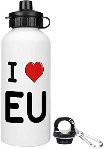 Azeeda 600ml 'i Love EU' újra Víz / Italt, Üveget (WT00055292)