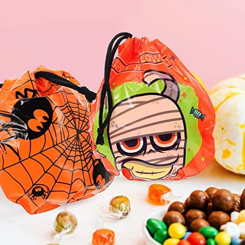 Abaodam Halloween Húzózsinórral Candy halloween édesség ajándék táskák halloween party szívességet táskák halloween zsinórral