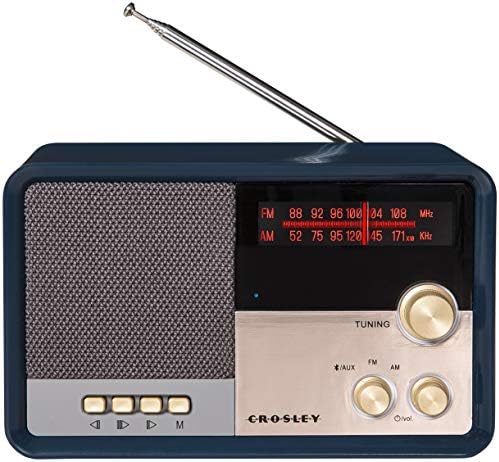 Crosley CR3036D-CL Tribute Vintage AM/FM Rádió Bluetooth, Szén