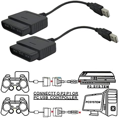PS2 PS3 USB Kábel Video Játék Adapter Átalakító Vezérlő Kábel Sony Playstation 2, Playstation 3 2Pack által HAOYU