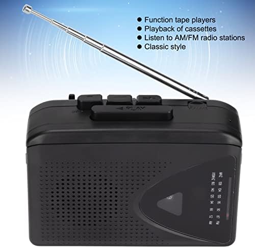 Zunate Átlátszó Kazetta Lejátszó, Hordozható magnó vel AM FM Rádió, 3.5 mm-es Fejhallgató Jack Fülhallgató Tartalmazza, Bluetooth