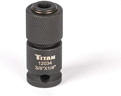 Titán 12034 3/8 Colos Meghajtó 1/4-Inch-es Hex-Meghajtó gyorscsere Adapter