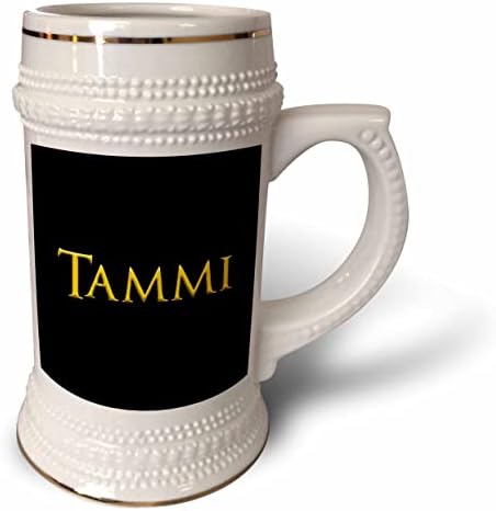 3dRose Tammi népszerű lány baba neve az USA-ban. Sárga, fekete. - 22oz Stein Bögre (stn_356424_1)
