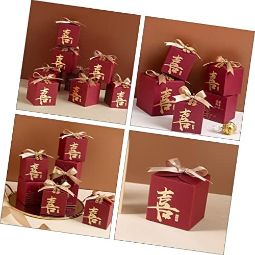 Abaodam 20db Dobozok Születésnapi Ünnepi a Csipke Kedvező Táskák Szó, Xi Candy Szívességet Tartály Fesztivál, Ajándék, Papír Csokoládé