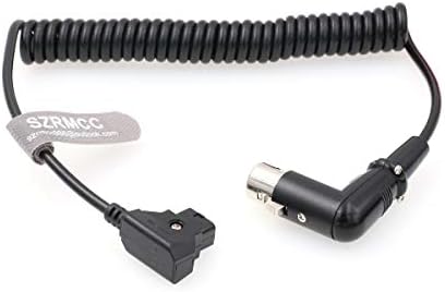 SZRMCC D-érintse meg, hogy Megfelelő Szögben XLR 4 Pin Tekercselt hálózati Kábel DSLR Kamera Sony F5 F55 SXS Kamera Roland R88