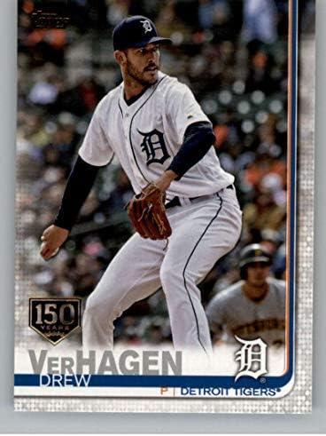 2019 Topps 150 éve Sorozat Két Baseball 586 Drew VerHagen Detroit Tigers MLB Hivatalos Kereskedési Kártya