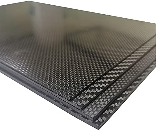 195x245mm 3K Igazi Szénszálas Lemez Panel Lap 0.25 0.5 1.0 1.5 2.0 2.5 3.0 4.0 5.0 mm Kompozit Anyag Keménysége Anti-UV - (Szín: