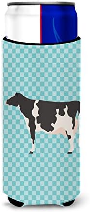 Caroline Kincsek BB7996CC Holstein Tehén Kék Ellenőrizze, vagy Üveg Ölelkezős, Lehet Hűvösebb Ujja Ölelkezős Mosható Gép Italt