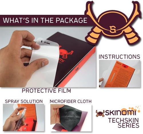 Skinomi Teljes Test Bőr Védő Kompatibilis LG Optimus L9 (T-Mobile, P769)(képernyővédő fólia + hátlap) TechSkin Teljes Lefedettség Tiszta