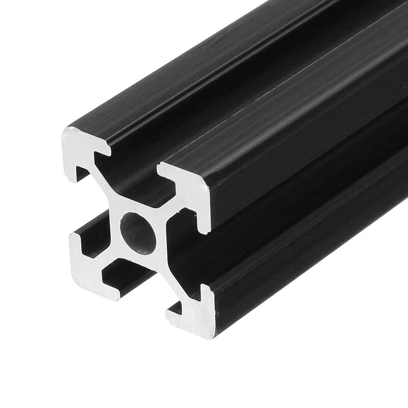 LLBB 100-1200mm Hossza Fekete Eloxált 2020 T-Slot Alumínium Profil Extrudálás Keret CNC Lézer Gravírozás Gép (100mm/3.9)