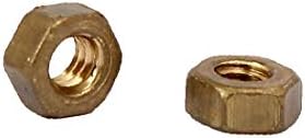 X-mosás ragályos M1.7 x 1,5 mm Bronz Belső Menetes Hatszög Hex Nuts DIN 934 200PCS(Tuercas hexagonales hexagonales roscadas internas de bronzérmet