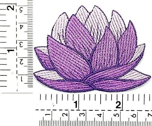 HHO Javítás Purple Lotus Foltok Szép Virágok Lotus Logó Gyerek Kislány Kabát Póló Javítás Varrni Vas a Hímzett Jelvény, Szimbólum Ruhával