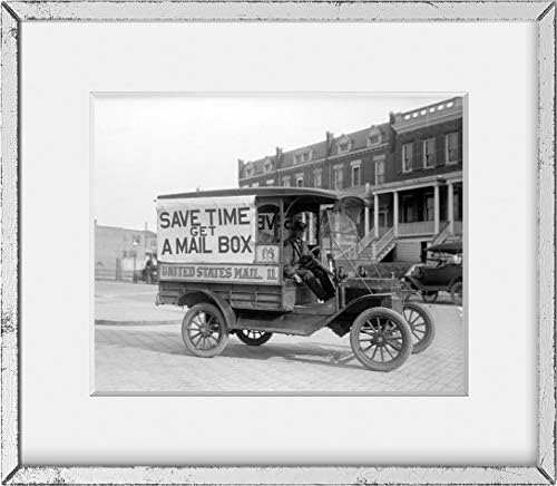 VÉGTELEN FÉNYKÉPEK 1916 Fotó Posta Mail Kocsik 8x10-es Fénykép - Kész Keret