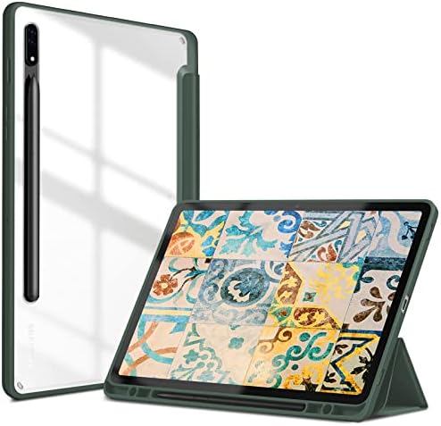 Tok Samsung Galaxy Tab S8 2022/ S7 2020 11 inch S tolltartó [Modell SM-X700/X706/T870/T875/T878] Világos, Átlátható Vissza