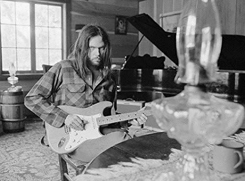 Neil Young Telihold Aláírt Dedikált Fender Stratocaster Elektromos Gitár Pickguard Loa