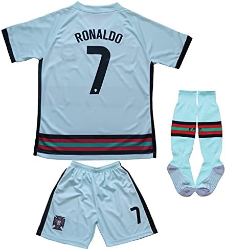 FPF 7 Cristiano Ronaldo Gyerek Foci Foci Mez/Nadrág/Zokni Kit Ifjúsági Méretben