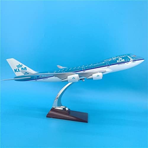 Előre Beépített Kész Modell 47 cm KLM a B747 Gyanta Repülőgép Modell Ajándék, Dísz Gyűjtemény, Emlék Dekoráció Kijelző Játékok Replika Repülő