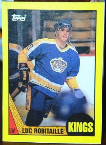 1987-88 Topps Luc Robitaille D Los Angeles Kings Újonc Doboz Alján NHL Jégkorong Kártya