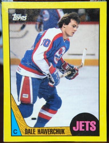 1987-88 Topps Dale Hawerchuk én Winnipeg Jets Doboz Alján NHL Jégkorong Kártya