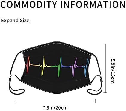 Ruhával Maszk, Mosható, Újrahasználható Arc Maszkok 10 Szűrő, 2 Rögzítésre