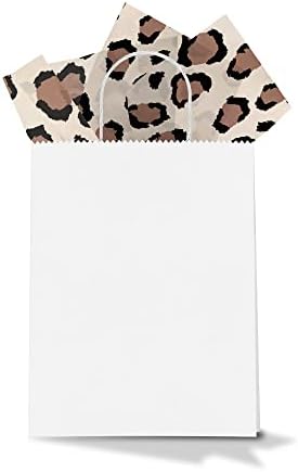 Leopárd mintás Nyomott Szövet, Papír, Dekoratív Szövet Decoupage - Vadon élő Szövet, Papír | 24 Lap 20 x - 30