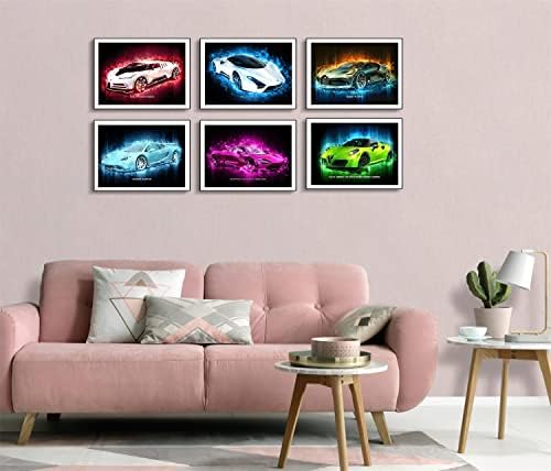 HQHYZC Autó Plakát, Dekor, Fali Művészet, Sport, Autó, Poszter, Autó Dekoráció, a Fiúk Szoba Fehér Sport Plakátok Lamborghini