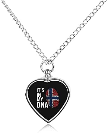 Benne van a DNS-Norvég Zászló Kisállat Hamvasztás Ékszerek Hamu Medál Memorial Ékszerek Pet Urna Emlék Medál