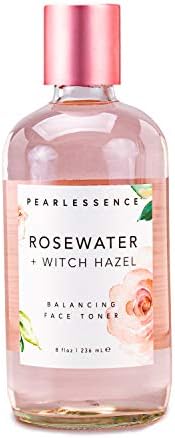 Pearlessence Kiegyensúlyozó Arc Festék a Rosewater + Witch Hazel – Segít Eltávolítani a Felületi Szennyeződések & Elősegítik