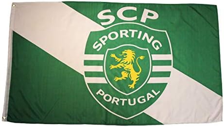 Sport SCP Portugália Nagy, 3 x 5' Láb Zászló Banner Új