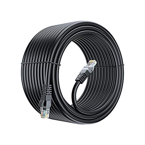 Maximm Cat 6 Ethernet-Kábel 75 Ft, - os Tisztaságú Réz, Cat6 Kábel LAN-Kábel, Internet, Kábel Hálózati Kábel - UTP (Fekete)