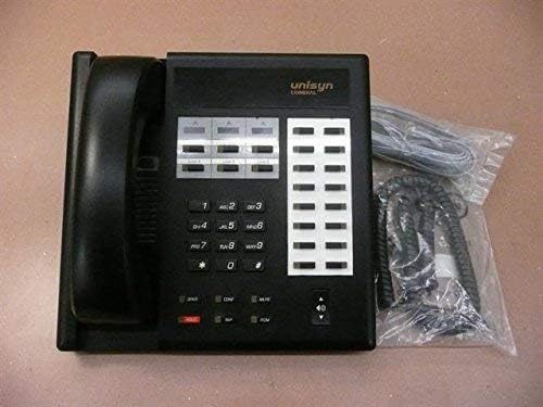 Comdial Uniysn 1122X-FB Fekete 22 Gombot Elektronikus Telefon