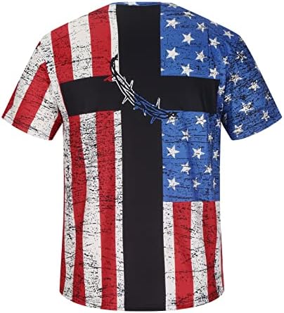 lcepcy Amerikai Zászlós póló Férfi Férfi Gomb Lefelé Amerikai Zászlós Póló Férfi ruházat Amerikai Zászló Gomb Le