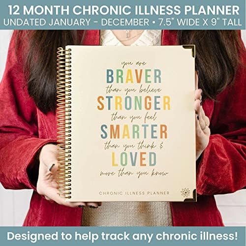 bloom napi tervezők keltezés nélküli Krónikus Betegség Tervező & Medical Journal - 12 Hónap Fájdalom & Tünet Tracker, Hangulat Napló &