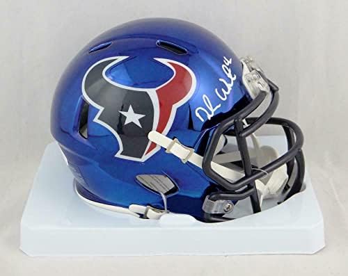 Deshaun Watson Dedikált Houston Texans Chrome Mini Sisak - SZÖVETSÉG Auth *Fehér - Dedikált NFL Mini Sisak