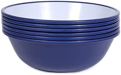Klasszikus Melamin Étkészlet Set - Alapvető étkészlet meghatározott beltéri, mind kültéri használatra, Újrafelhasználható tányérok,
