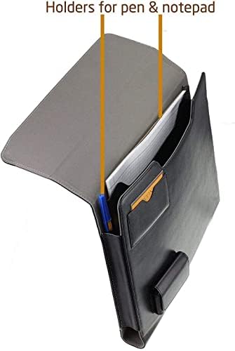 Broonel Fekete Bőr Tok tartó - Kompatibilis Hp pavilion Chromebook R 13 Kabrió, 13,3 hüvelykes