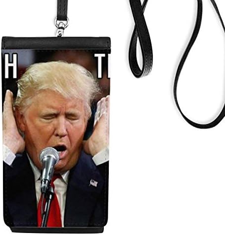 Az Amerikai Elnök Vicces, Érdekes, Jó Telefon, Pénztárca Táska Lóg Mobil Tok Fekete Zseb