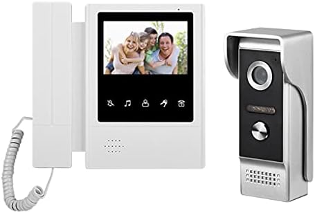 ZSEDP 4.3 Inch Vezetékes Videó Ajtó Telefon Rendszer Vizuális Kaputelefon Csengő 1 Monitor+1 * 700TVL Kültéri Kamera Otthoni Felügyelet