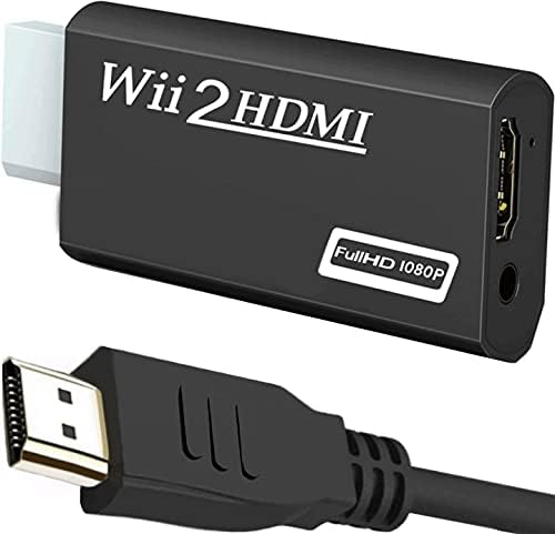OGOEEN Wii, HDMI Átalakító 1080P Full HD Készülék, Wii2-HDMI Adaptert, a 5ft High Speed HDMI Kábel, 3,5 mm-es Audio Jack&HDMI