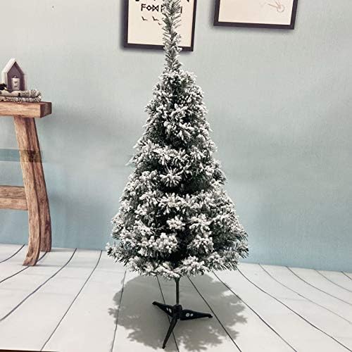 YUMUO Kis Mesterséges karácsonyfa,Asztali Mini Karácsonyi Fenyő Fa, Fa Törzsére Bázis,a Karácsonyi Kézműves Asztali Dekoráció-Fehér 60cm