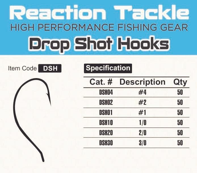 Reakció Kezelésére Dropshot Horgok (50-Pack)