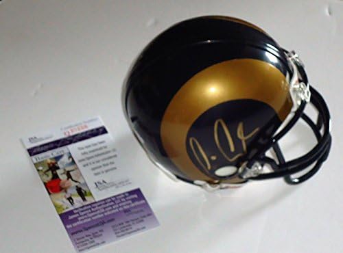 Tavon Austin írta alá a Los Angeles Rams mini foci sisak SZÖVETSÉG hiteles Q30206 - Dedikált NFL Mini Sisak