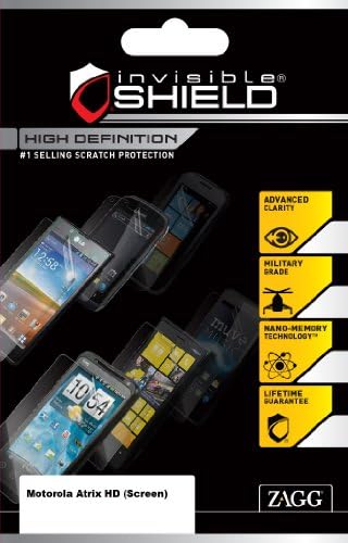 InvisibleShield Nagy Felbontású a Motorola Atrix HD - Kiskereskedelmi Csomagolás - Világos